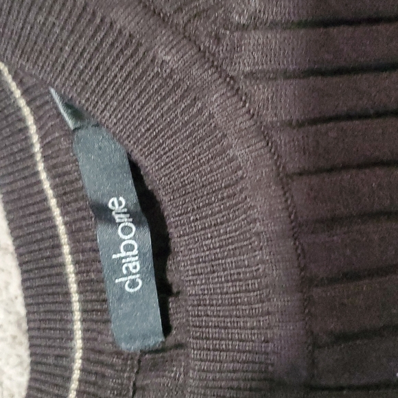 Mens black sweater soft stretchy size large - Picture 3 of 5